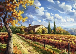 Painted Vineyard Puzzle 500 pieces DINO