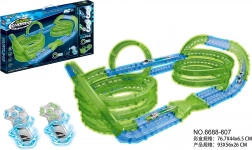 lichtgevende racebaan voor in het donker, 83 onderdelen