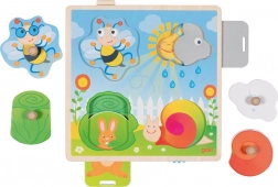 Puzzle encastrable en bois mobile Jardin de Goki