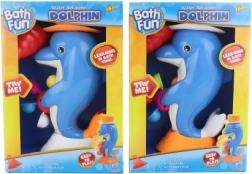 Dolfijn voor in bad – watermolen met zuignappen