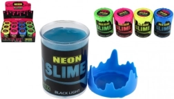 Neon slijm 160 g, lichtgevend onder UV/blacklight, 4 kleuren