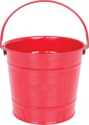 Bigjigs Toys Kids' Metal Bucket – Red