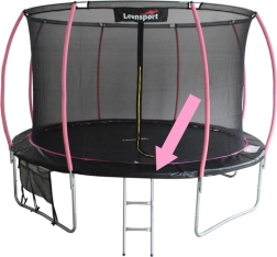 beschermrand voor veren voor trampoline sport max 6 ft zwart‑roze