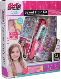 Hair Decorating Set with Applicator, 24 Charms
