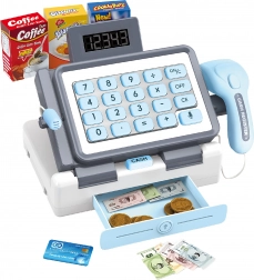 Kassa voor kinderen met effecten 25 cm – blauw