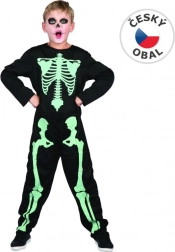 Costume de squelette pour enfants brillant dans le noir