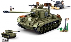 Sluban Army middelzware tank 2-in-1 en luchtafweerkanon bouwset