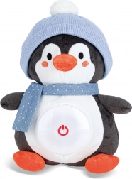 Slaaphulp met licht en muziek pinguïn 29 cm