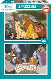 Educa Puzzle Disney Animals 2x48 Pieces
