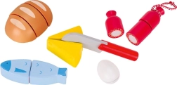 Goki houten snijset met delicatessen