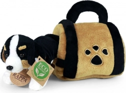 Plush Bernese Mountain Dog in Carrier 15 cm eco-friendly