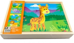 Houten puzzel – DIERENTUIN 4 dieren