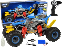 Terreinwagen Shark op afstandsbediening 1:10 2.4G Blauw 15 km/u Waterdamp