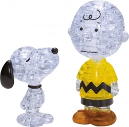 HCM KINZEL 3D Kristallpuzzle Snoopy und Charlie Brown – 77 Teile