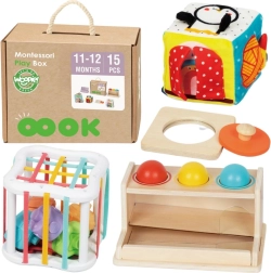 Woopie Green Montessori Box 5-in-1 for Babies 11–12 Months FSC