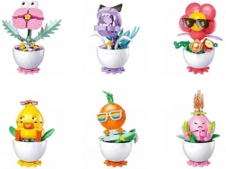 Sluban Flowers planten in bloempot – creatieve bouwset 6 stuks