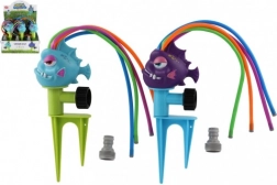 Arroseur d’eau de jardin en forme de poisson – asperseur pour enfants à raccorder au tuyau (assortiment de couleurs)