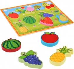 Houten inlegpuzzel Fruit