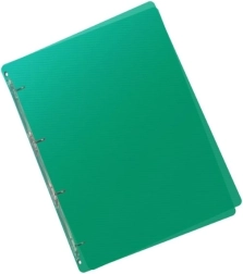 Polypropyleen ordner A5 met 4 ringen Lines groen