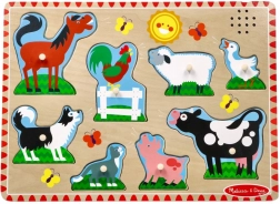 Houten puzzel - Boerderijdieren