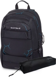 Student backpack and pencil case OXY Sport Abstract