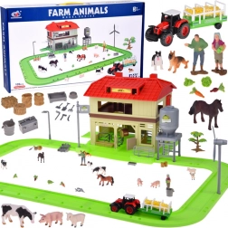 Farm – barn with track, tractor, figures and accessories
