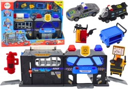 Station de police pliable avec lumières et sons