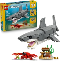 LEGO Creator 3-en-1 requin sauvage et coffre au trésor