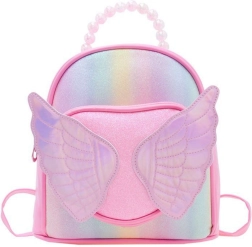 Kinder Rugzak in Roze met Glinsterende Vleugels