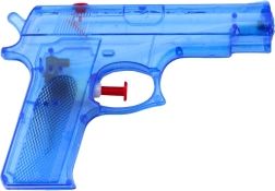 Klein waterpistool – blauw 15 × 10,5 cm