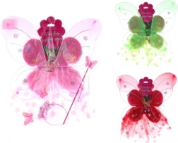 Kinder feeënset met vleugels, rokje en accessoires