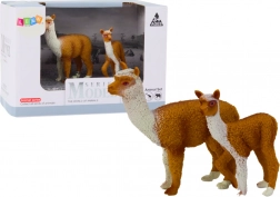 Figurenset lama met jong – set 8 en 6 cm