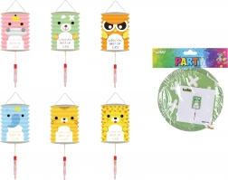 Lantaarn cilinder Dieren 16 cm