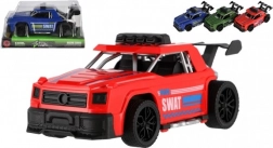 Plastic raceauto met vliegwiel - 16 cm