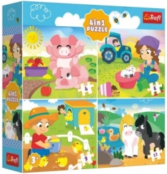 Puzzle Animals in the Village