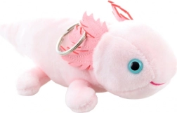 Pluchen sleutelhanger axolotl roze 15 cm