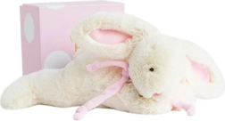 Doudou Lapin en peluche rose 30 cm