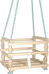 Houten kinderwip met veiligheidsbeugel