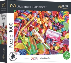 Puzzel TREFL UFT Color Splash: lolly’s en snoepjes 1000 stukjes