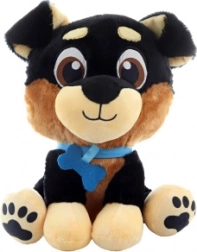 Vrolijke pluchen hond 25 cm