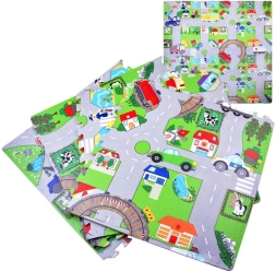 Schuimpuzzel Straat Zachte Speelmat voor Kinderen 120x120cm