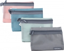 Map met ritssluiting 14x10,5 cm