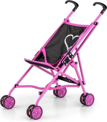 Children's umbrella stroller for dolls MILLY MALLY Julia Prestige Black