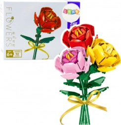 Bouwset roos met strik – 92 stuks