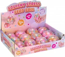 Antistress siliconen bal met gekleurde bolletjes 7 cm