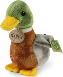 Plush mallard duck with sound 22 cm eco‑friendly