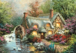 1,500-piece Puzzle Compact Countryside Retreat