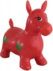 Bouncy Horse Inflatable Rubber Red