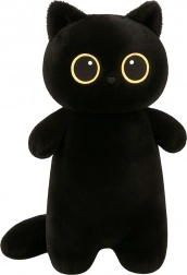 Plush Toy Black Cat with Big Eyes 65 cm
