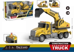 Dump truck with light and sound effects – excavator